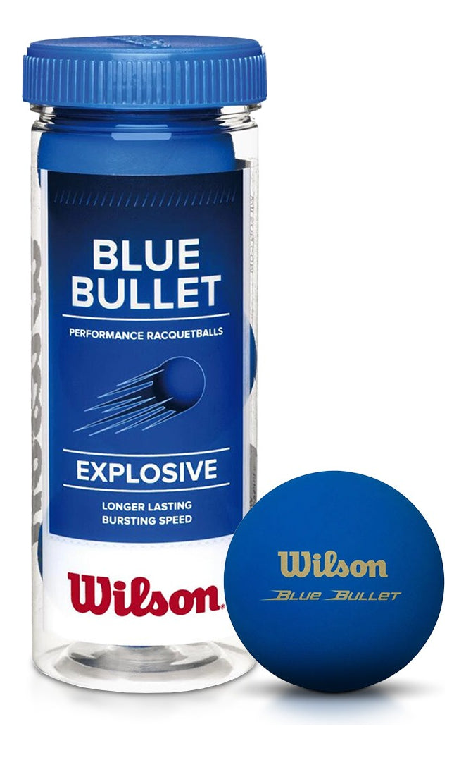 Pelota De Racquetbol Fronton Wilson Blue Bullet C/3