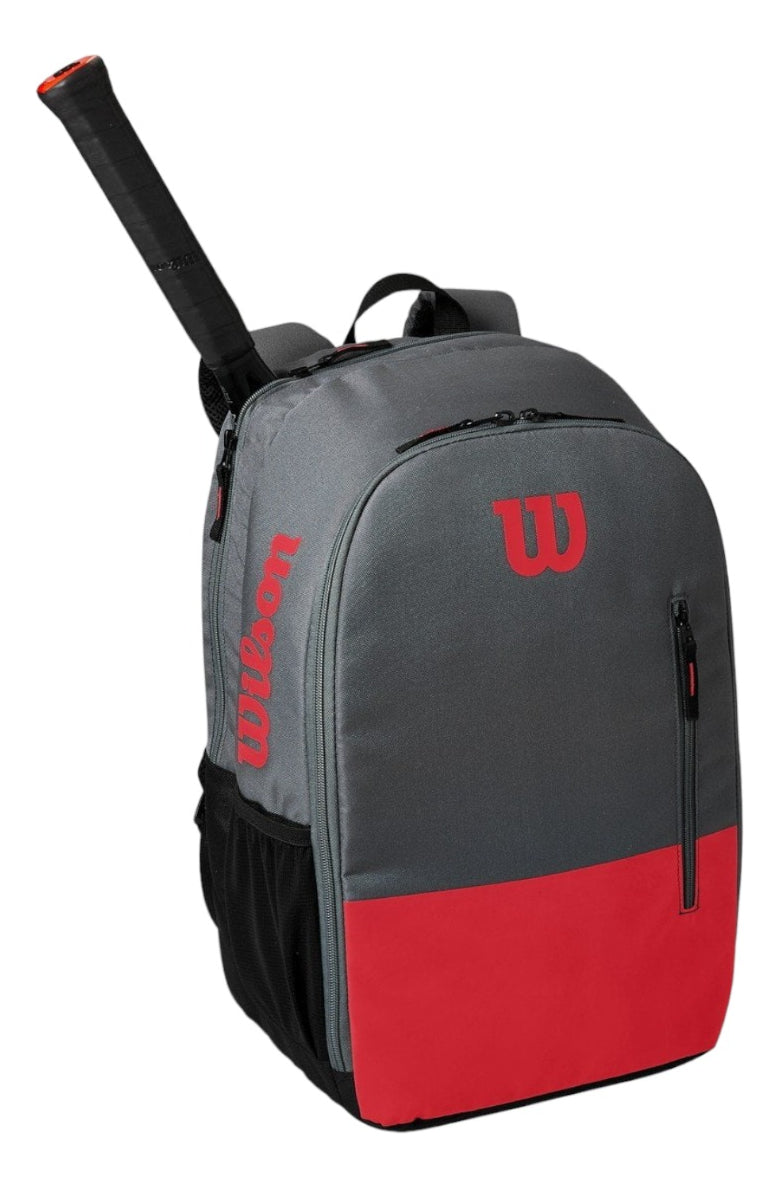Backpack Wilson Team Rojo Gris Para 2 Raquetas