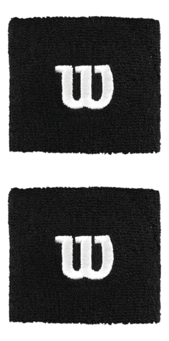 Muñequeras Absorbente Wilson Negras
