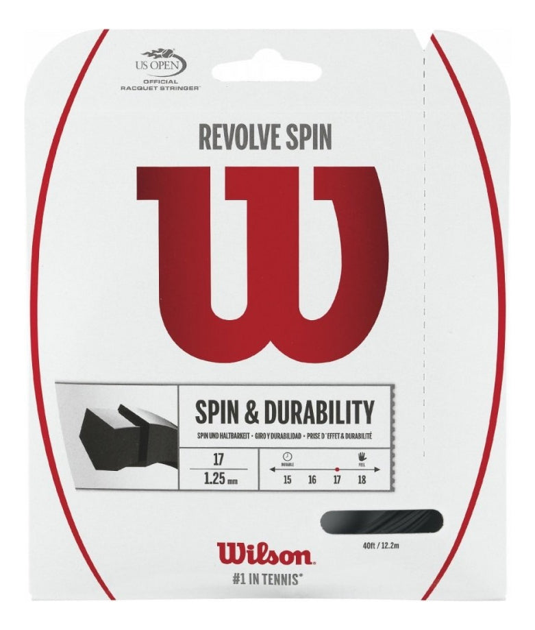 Set De Cuerda Wilson Revolve Spin Negro 1.30mm