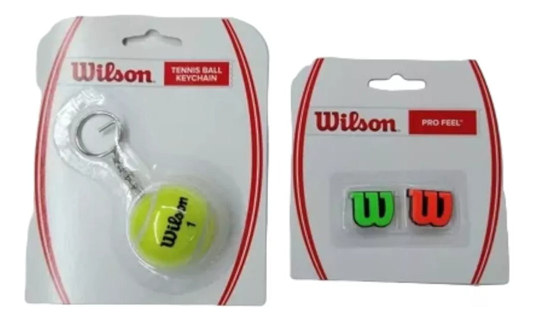 Pack Llavero Y Antivibradores Profeel De Wilson Verde Naranj
