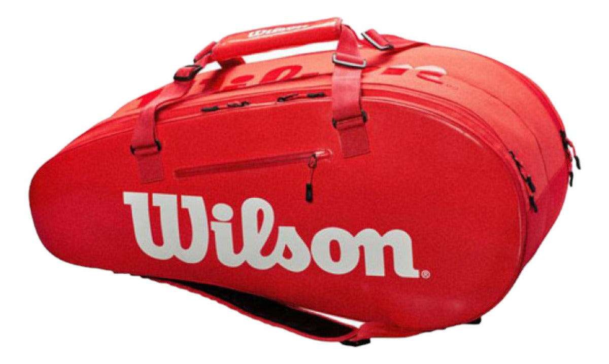 Raquetero Wilson Super Tour 2 Comp 9r Rojo