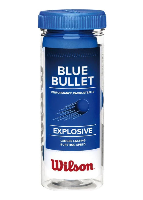 Pelota De Racquetbol Fronton Wilson Blue Bullet C/3