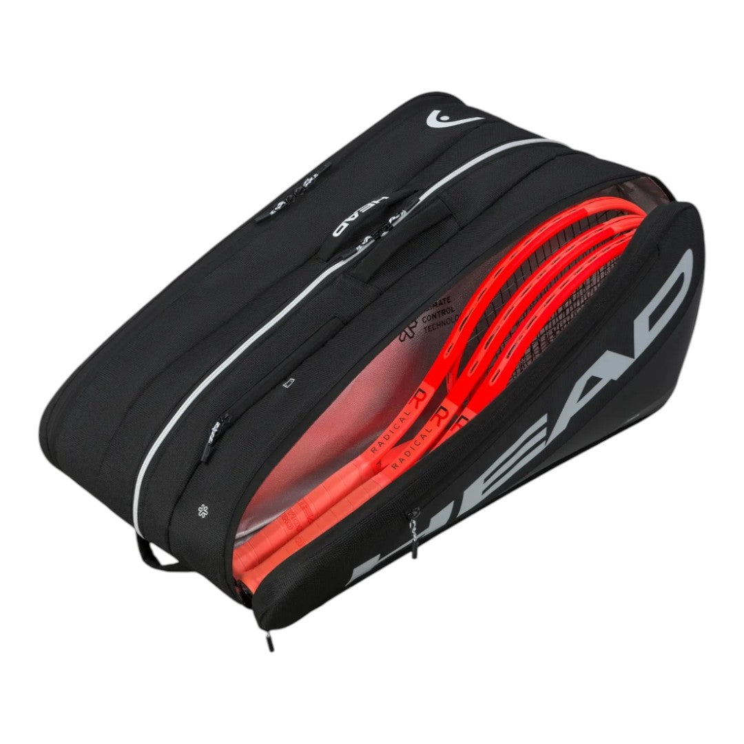 Raquetero Head Tour Xl Negro Para 12 Raq Tenis Profesional