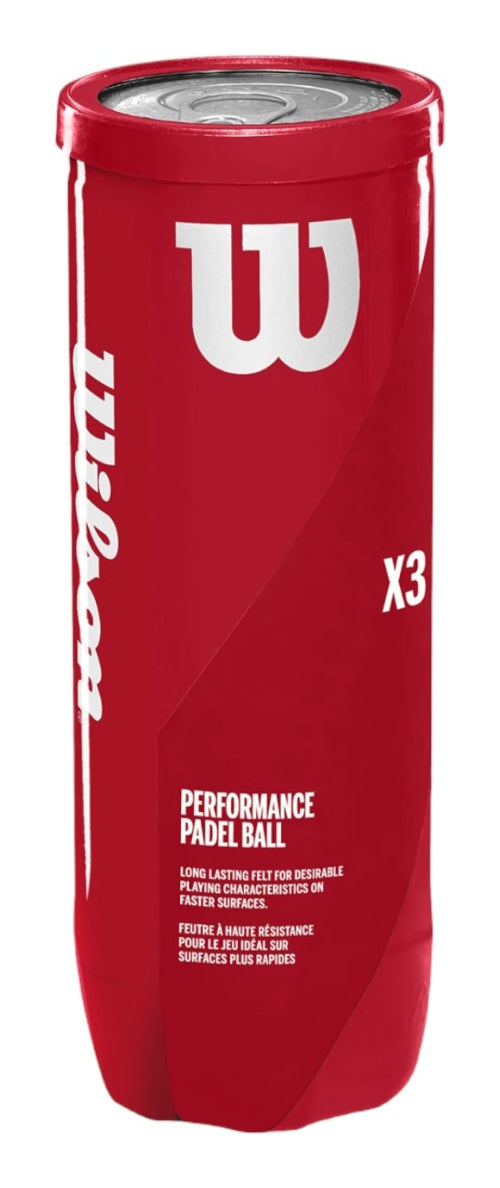 Pelota De Padel Wilson X3 Ball Bote C/3