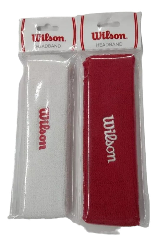 2 Pack Bandanas Wilson Bandas Para Cabeza Roja Y Blanca