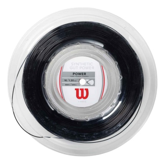 Rollo De Cuerda Wilson Synthetic Gut Power Negro