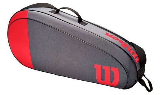 Raquetero Wilson Team 3 Pack Rojo Gris